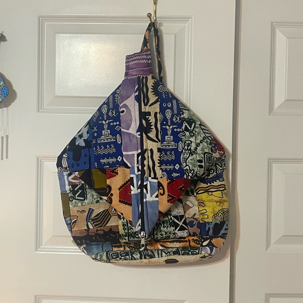 patchwork zip up bag / cultural design ? #boho #hippie